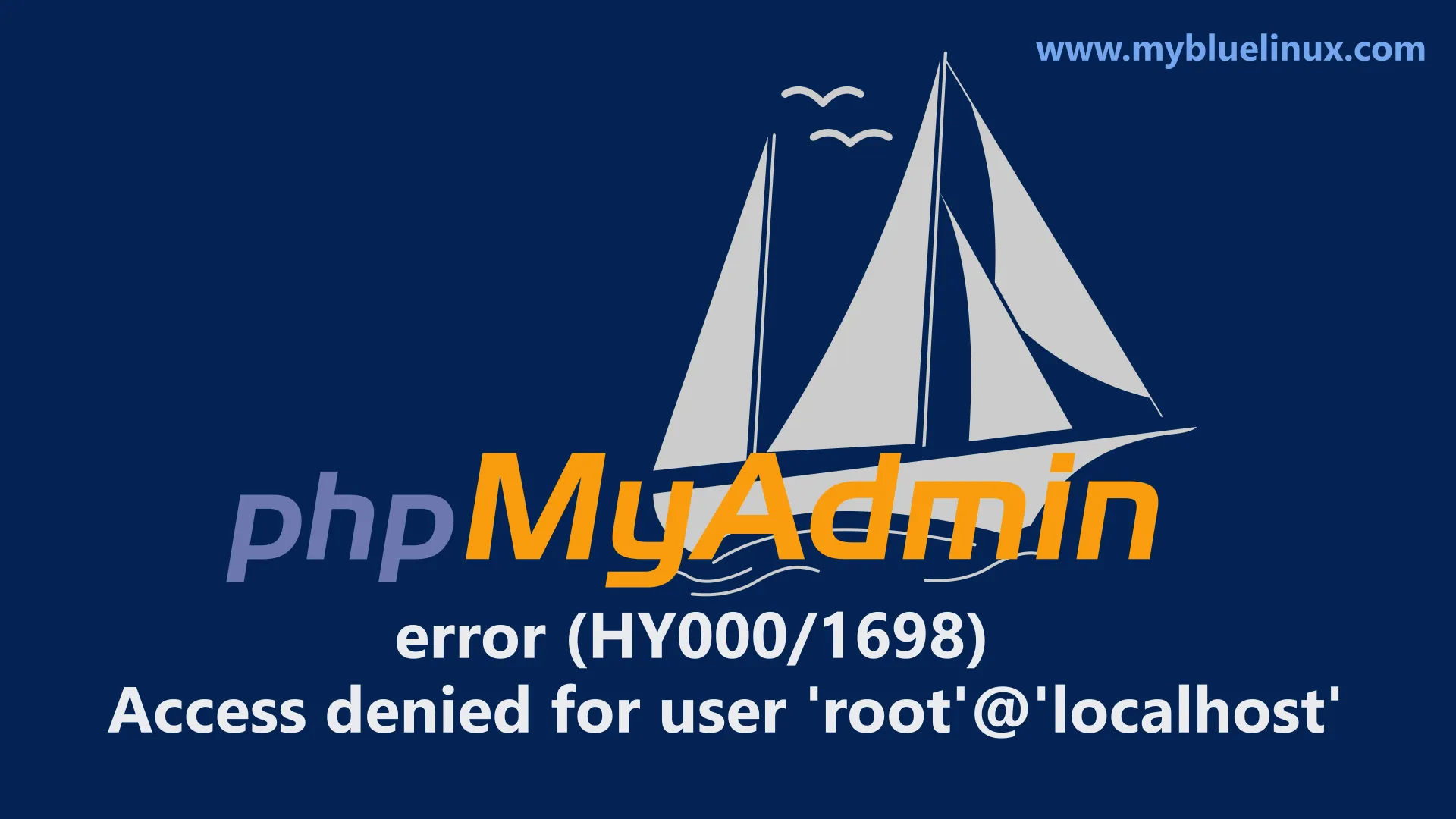 phpmyadmin - how recovery error (HY000/1698): Access denied for user 'root'@'localhost'
