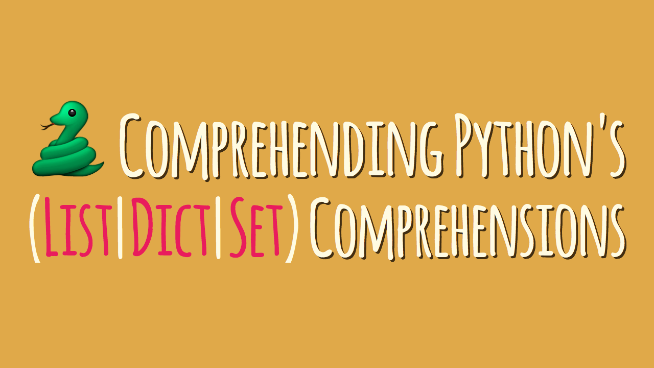Python List or any Iterable Comprehension