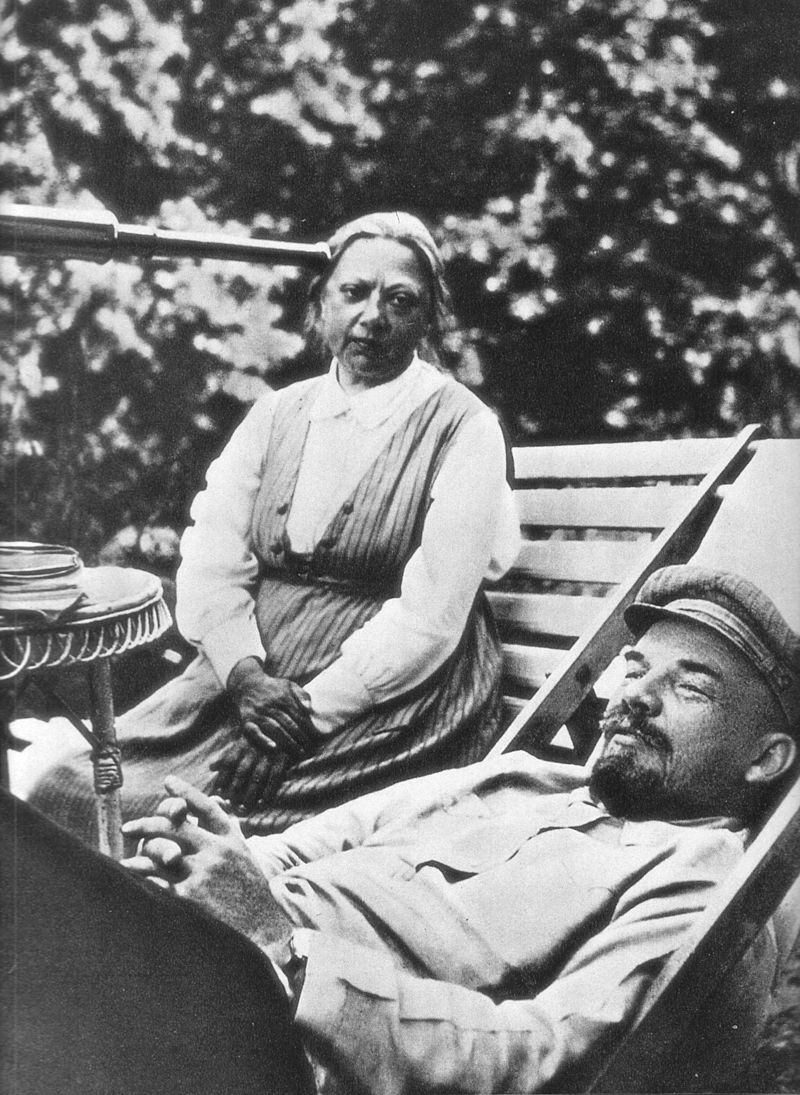 Naděžda Krupská a Lenin v roce 1922