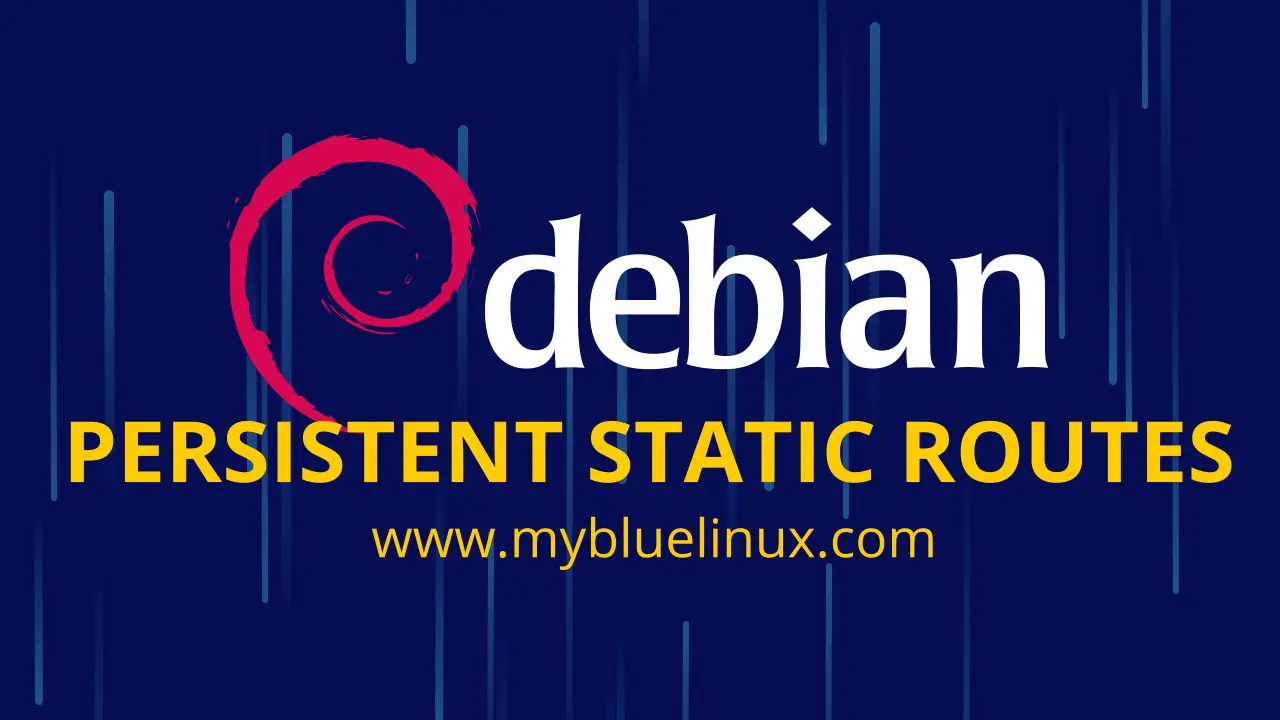 Debian Permanent Static Routes