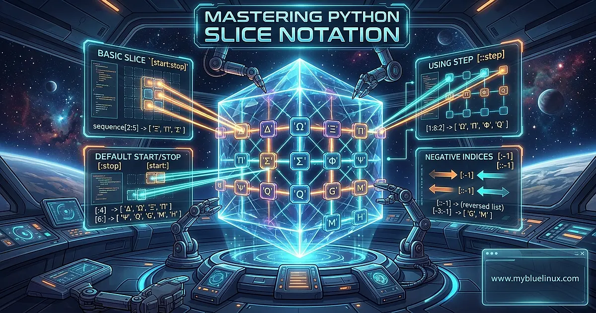 Python Slice Notation Guide - MyBlueLinux.com