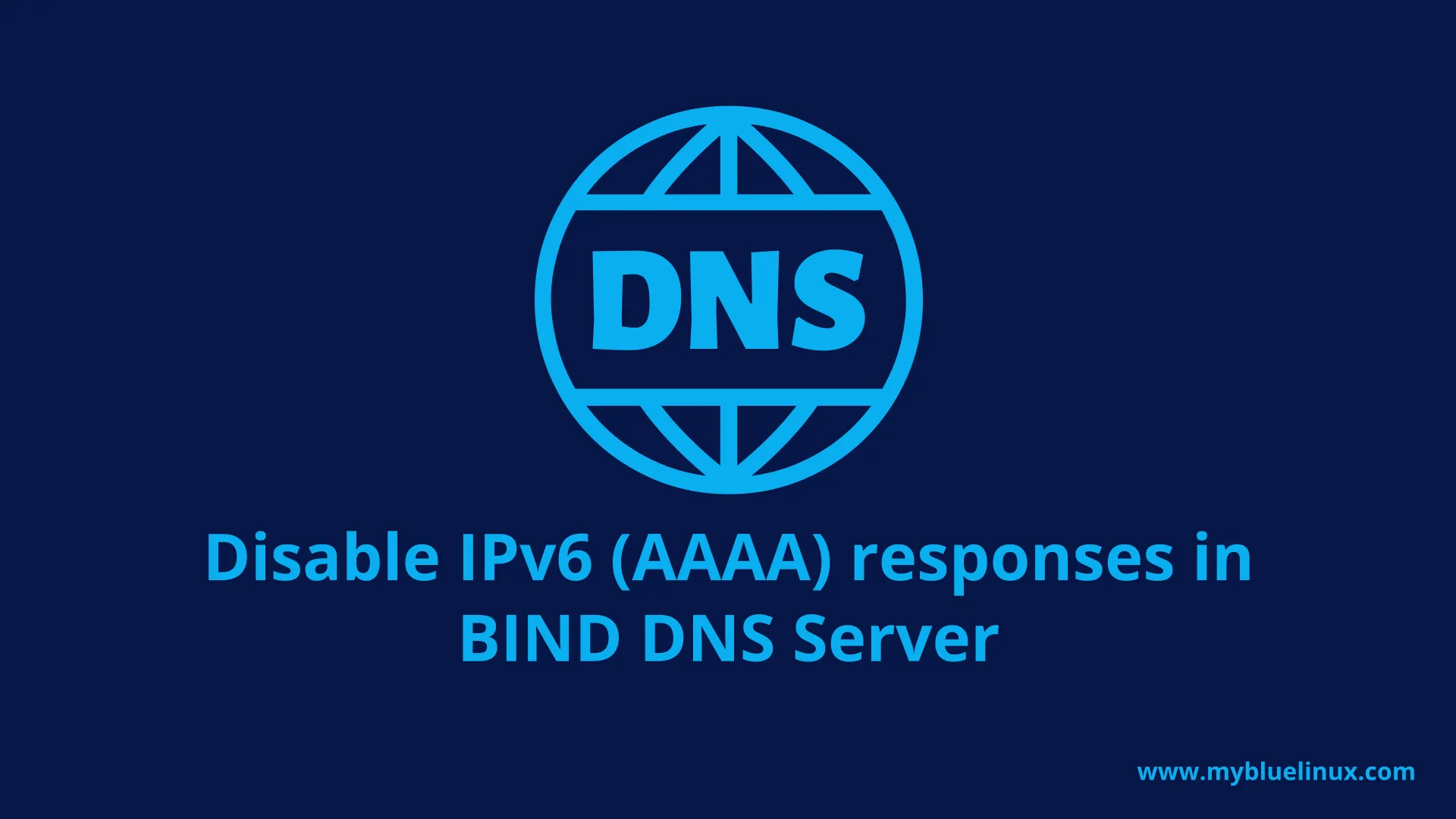 BIND: Disabling IPv6 responses in bind dns server